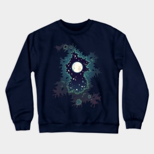 Moon Beyond the Treetops Crewneck Sweatshirt